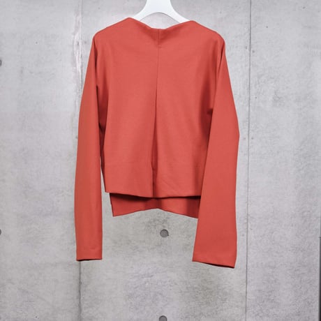DK30-CS01-T02／MANTECO Recycled Cotton Milano Rib Round Silhouette Top／3COLORS
