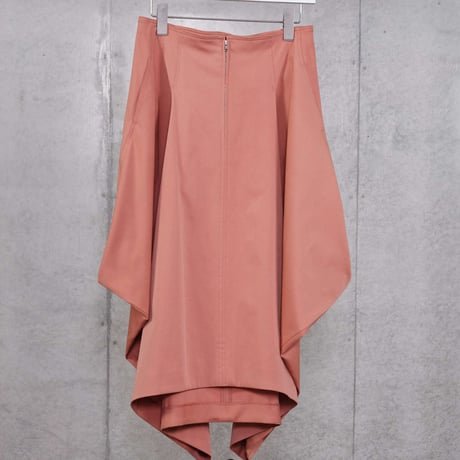 DK30-04-S02／BISEM Stretch Grosgrain Soft Volume Skirt／2COLORS