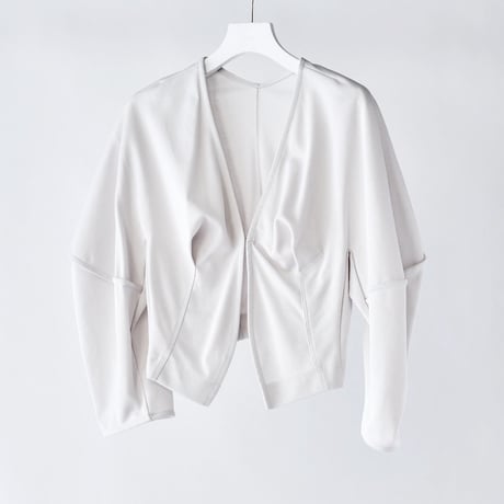 DK29-CS04-J02／Gentle Milano Rib Short Jacket／2COLORS