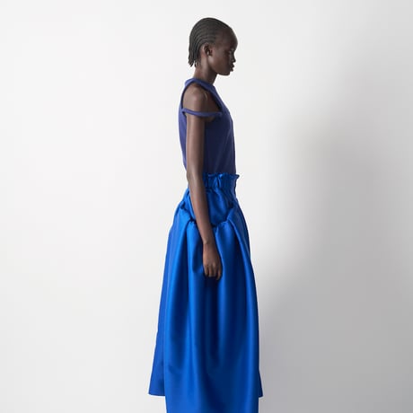LE-S06／LIMITED EDITION／Silk Wool Twill Long Skirt／2COLORS