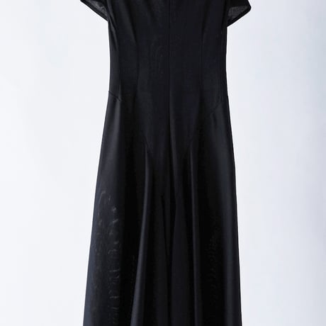 DK29-CS04-D04／Gentle Milano Rib Flare Dress／2COLORS