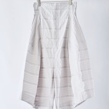 DK29-03-P03／Ny Shadow Border Wide Pants／2COLORS