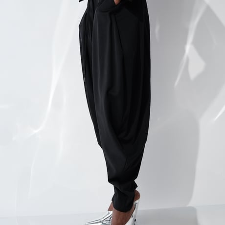 DK29-CS04-P01／Gentle Milano Rib Curved Silhouette Pants／2COLORS