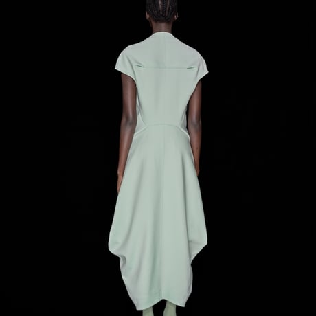 DK30-CS03-D04／Technorama Double-Knit Contrast Flow Dress／2COLORS
