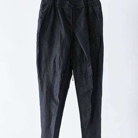 DK29-06-P04／Linen Nylon Rigid Cloth Drawstring Pants／2COLORS