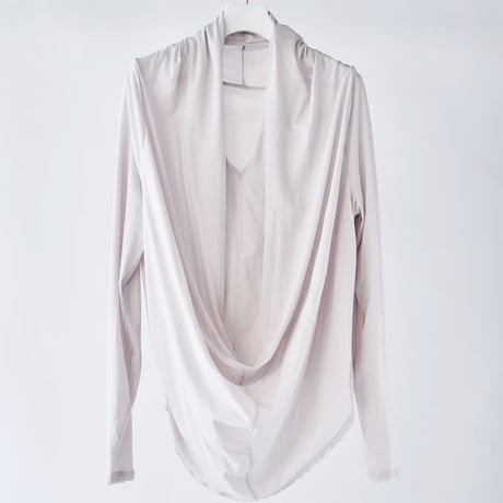 DV-070／“BASICS” 50/- ULTIMA Super Strong Twist Jersey Drape Long Sleeve Top／2COLORS
