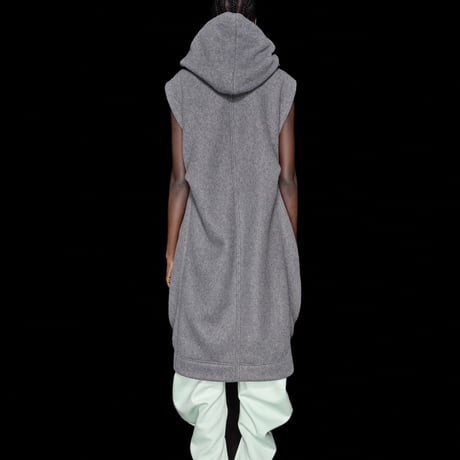 DK30-CS05-V02／FURPILE Double-Sided Boa Fleece Hooded Gilet／1COLOR