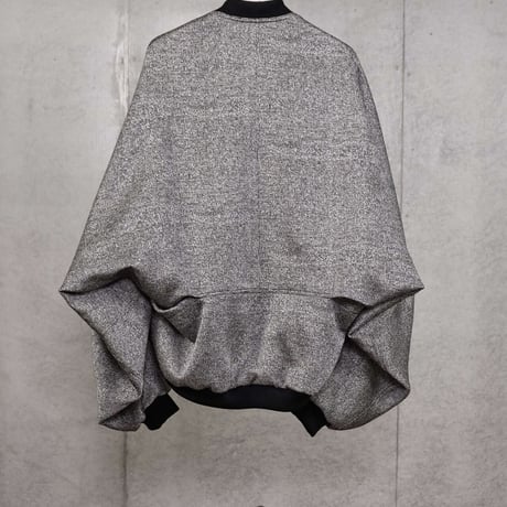 DK30-07-J02／Grain Bright Jacquard Bomber Jacket／2COLORS