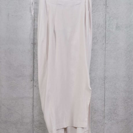 DK30-02-S01／Viscose/Cotton Amundsen Twill Washer Finish Twisted Long Skirt／2COLORS