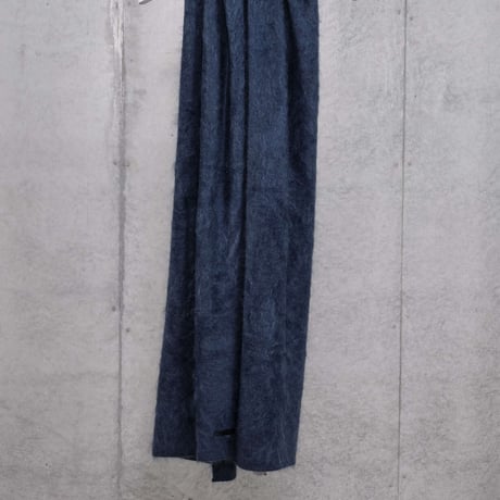 DK30-K01-A01／100% Cashmere Long-Hair Knit Scarf／2COLORS