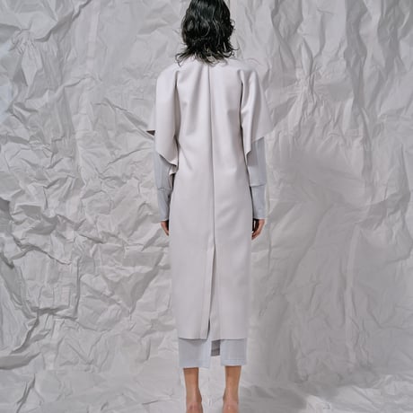 DV-056／“BASICS” 100% Wool Melton / Ang/W Short Beaver I-line Gilet／2COLORS
