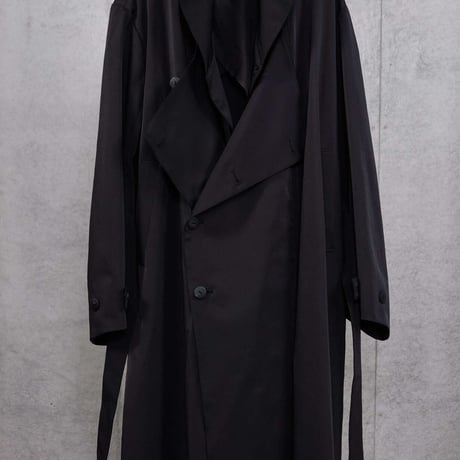 DK30-04-C03／BISEM Stretch Grosgrain Trench Coat／2COLORS