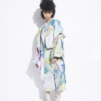 DK24-01-J03／“Floating” Print / Double Cloth Riders Jacket／2COLORS