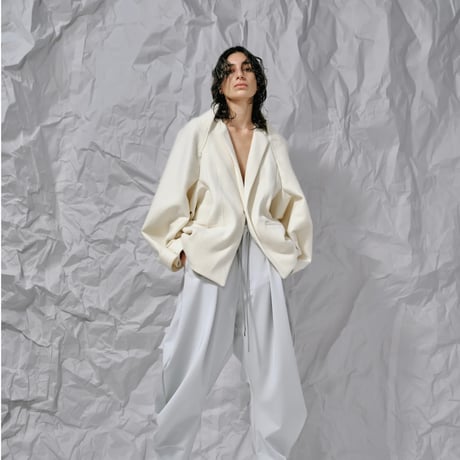 DK28-CS03-C04／Double-Faced Shaggy Wool Middle Length Jacket／2COLORS