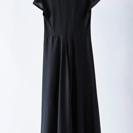DK29-CS04-D04／Gentle Milano Rib Flare Dress／2COLORS