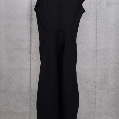 DK30-CS03-D04／Technorama Double-Knit Contrast Flow Dress／2COLORS
