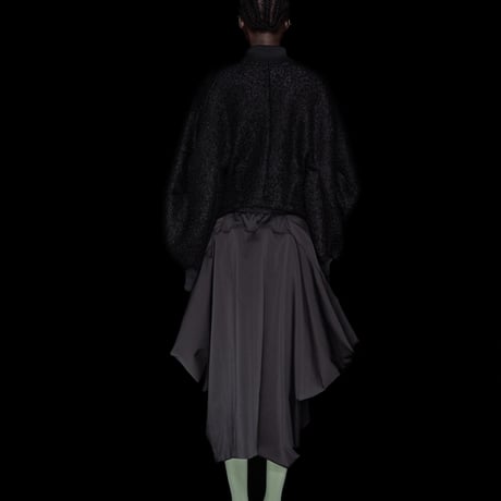 LE-H01／Limited Edition Faliero Sarti DANUSHKA Astrakhan Volume Sleeve Cardigan／4COLORS