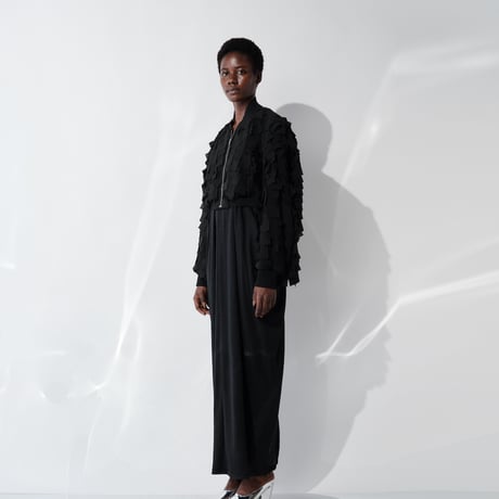 DK29-SP01-J01／Fragment Veil Cloth Bomber Jacket／1COLOR