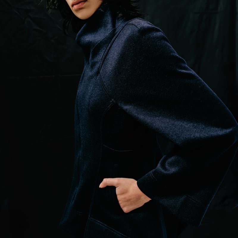 DK28-CS03-J06／Double-Faced Shaggy Wool Highneck