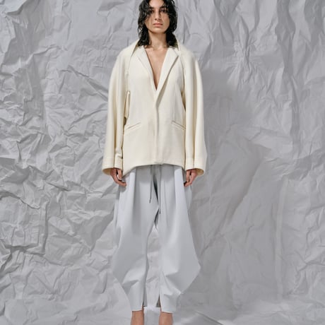 DK28-CS03-C04／Double-Faced Shaggy Wool Middle Length Jacket／2COLORS