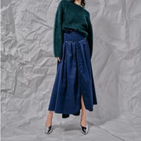 DK28-04-S05／Gradient Jacquard High-Waisted Skirt／2COLORS