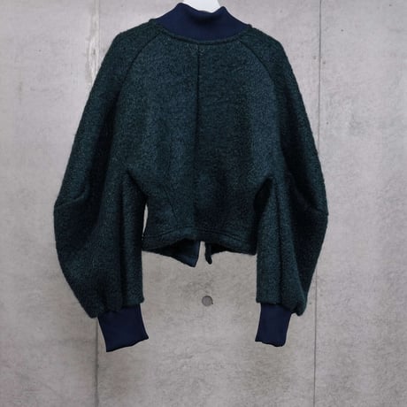 LE-H01／Limited Edition Faliero Sarti DANUSHKA Astrakhan Volume Sleeve Cardigan／4COLORS