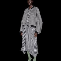 DK30-07-J02／Grain Bright Jacquard Bomber Jacket／2COLORS