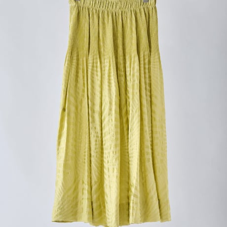 DK29-04-S01／Shadow Wave Jacquard Flared Skirt／2COLORS