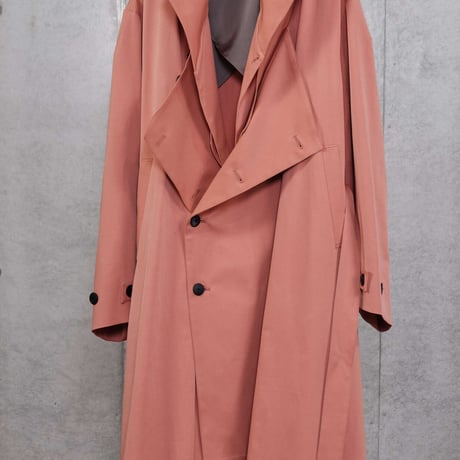 DK30-04-C03／BISEM Stretch Grosgrain Trench Coat／2COLORS