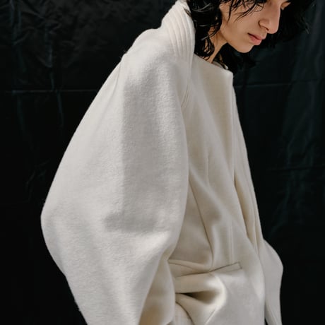 DK28-CS03-C04／Double-Faced Shaggy Wool Middle Length Jacket／2COLORS