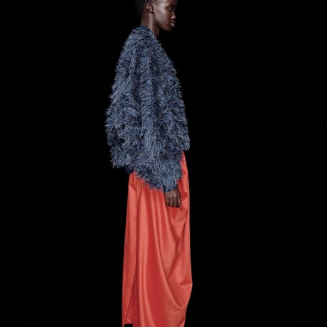 DK30-SP01-J02／Multicolor Cut Jacquard Bomber Jacket／1COLOR
