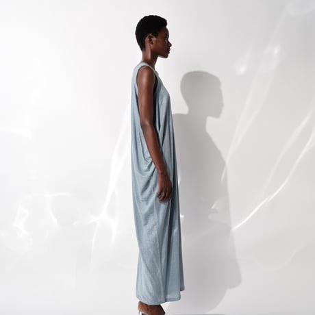 DV-060／“BASICS” 100% Linen Jersey Tank Long Dress／4COLORS