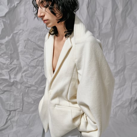 DK28-CS03-C04／Double-Faced Shaggy Wool Middle Length Jacket／2COLORS
