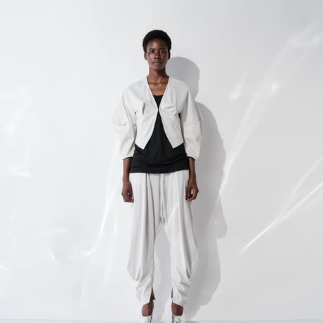 DK29-CS04-J02／Gentle Milano Rib Short Jacket／2COLORS