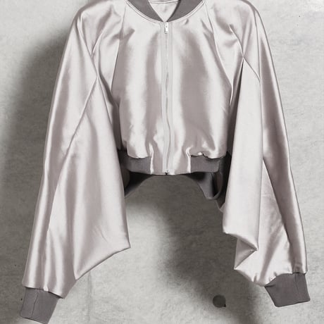 LM02-J01／Limited Edition Silk-blend Bomber Jacket／2COLORS