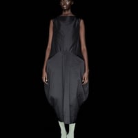 DK30-09-D07／Memory Border Matelassé Sleeveless Dress／1COLOR