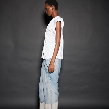 DV-047／“B A S I C S” 30/1 UV Protection Jersey Draped Top／2COLORS