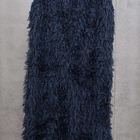 DK30-SP01-V01／Multicolor Cut Jacquard Long Gilet／1COLOR