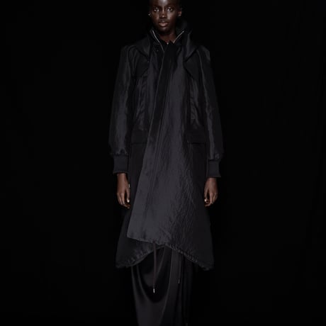 DK30-09-C04／Memory Border Matelassé Mod Coat／1COLOR