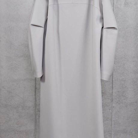 DK30-08-C02／Fine Wool Calze Twill Big-collar Long Coat／2COLORS