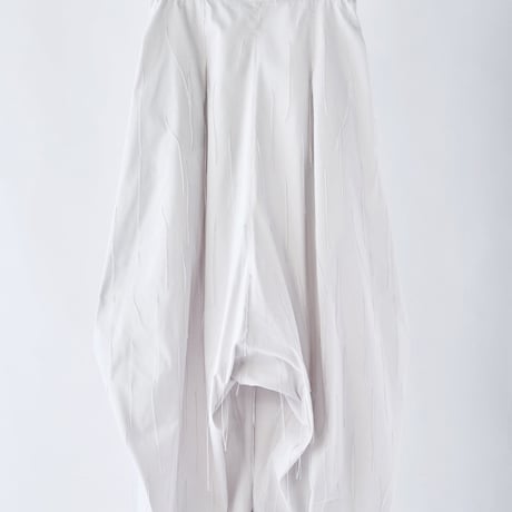 DK29-08-P05／Whisper Flow Cut Jacquard Volume Pants／2COLORS