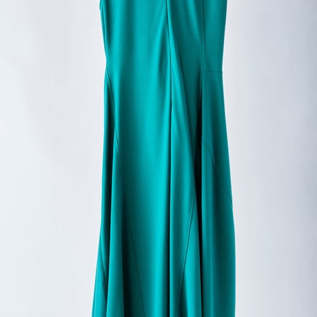DK29-CS03-D07／40/1 Strong Twist SZ Soft Stretch Ponte Sleeveless Draped Dress／2COLORS