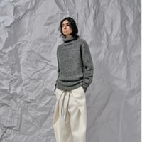DK28-K01-T04／Mohair Loop Knit Highneck Top／3COLORS