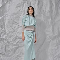 DK28-02-B01／Vi/C Amundsen Twill Washer Pullover Blouse／2COLORS