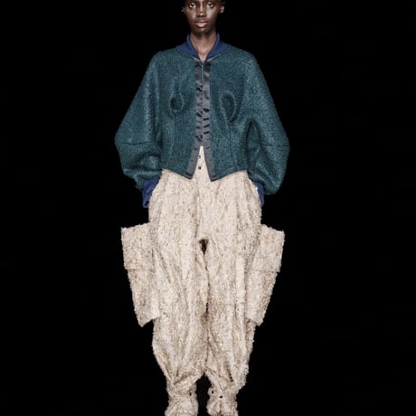 LE-H01／Limited Edition Faliero Sarti DANUSHKA Astrakhan Volume Sleeve Cardigan／4COLORS