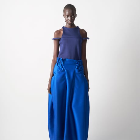 LE-S06／LIMITED EDITION／Silk Wool Twill Long Skirt／2COLORS