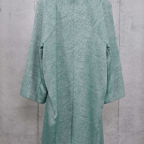 DK30-07-C07／Grain Bright Jacquard Raglan Sleeve Coat／2COLORS