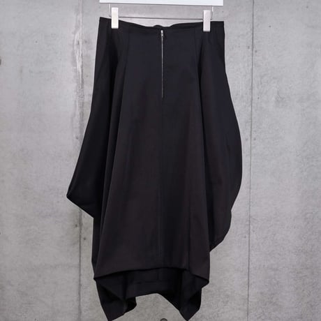 DK30-04-S02／BISEM Stretch Grosgrain Soft Volume Skirt／2COLORS