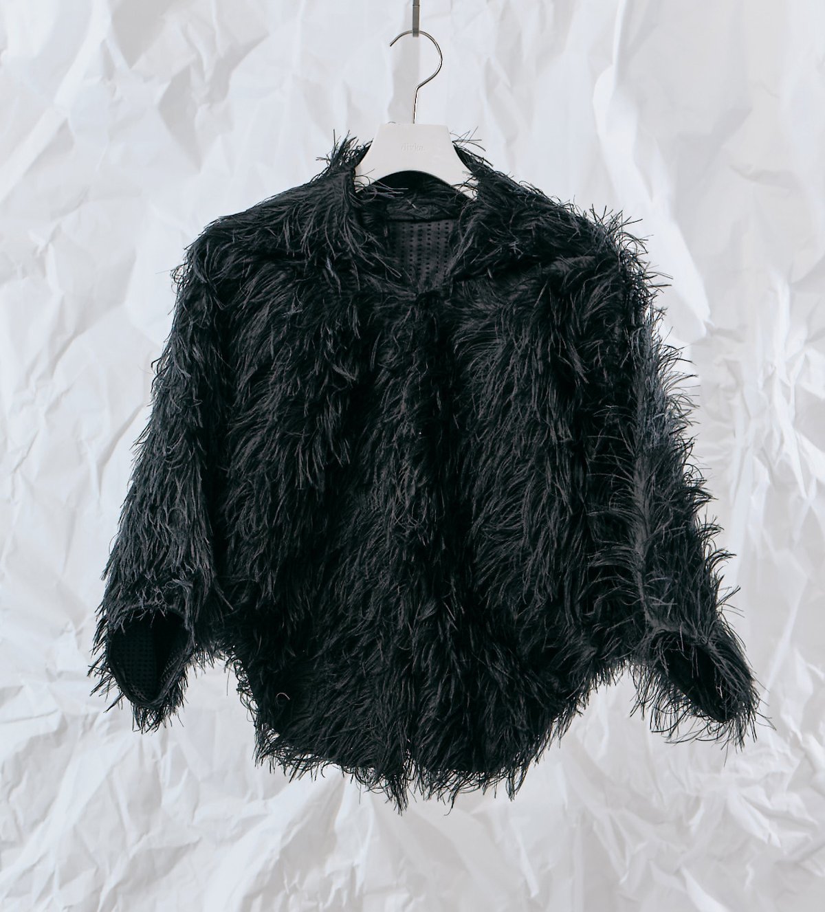 値下げ♡完売 新品 ella shaggy jacquard blouson DK28-07-H01/Long Shaggy Jacquard Short Jacket/2