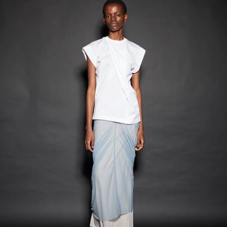 DV-047／“B A S I C S” 30/1 UV Protection Jersey Draped Top／2COLORS